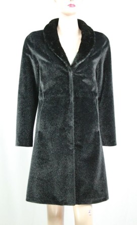 black faux mink fur garment,Apparel