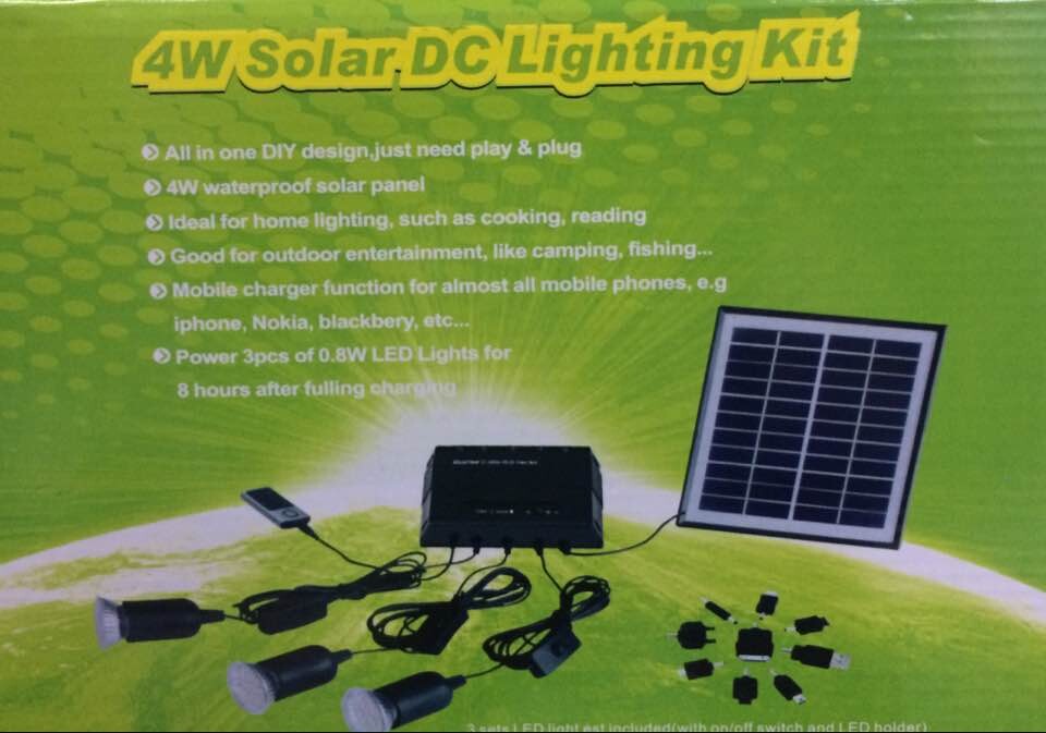 Kit de iluminação 4W Solar DC,Solar Products